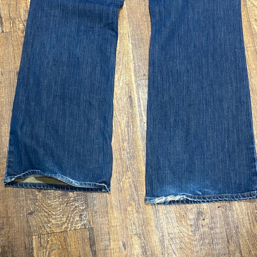 Lucky Brand size 16/33 Dungarees Straight boot Jeans stretch casual comfy - Picture 15 of 16
